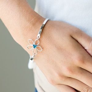 Hibiscus Hipster - Blue bracelet